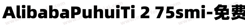 AlibabaPuhuiTi 2 75smi字体转换